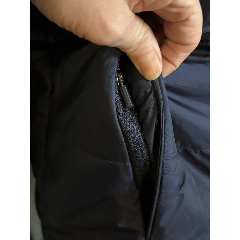 New Mens Puffer Jacket w/ 3M Thinsulate All in Motion Navy Blue Sz M Retail $55